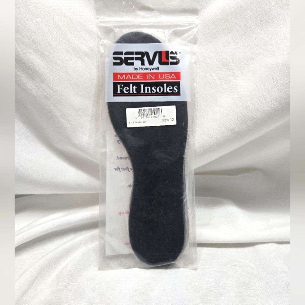 Serves by Honeywell Mens Felt Insoles Thick Cushion Insole. Size 12